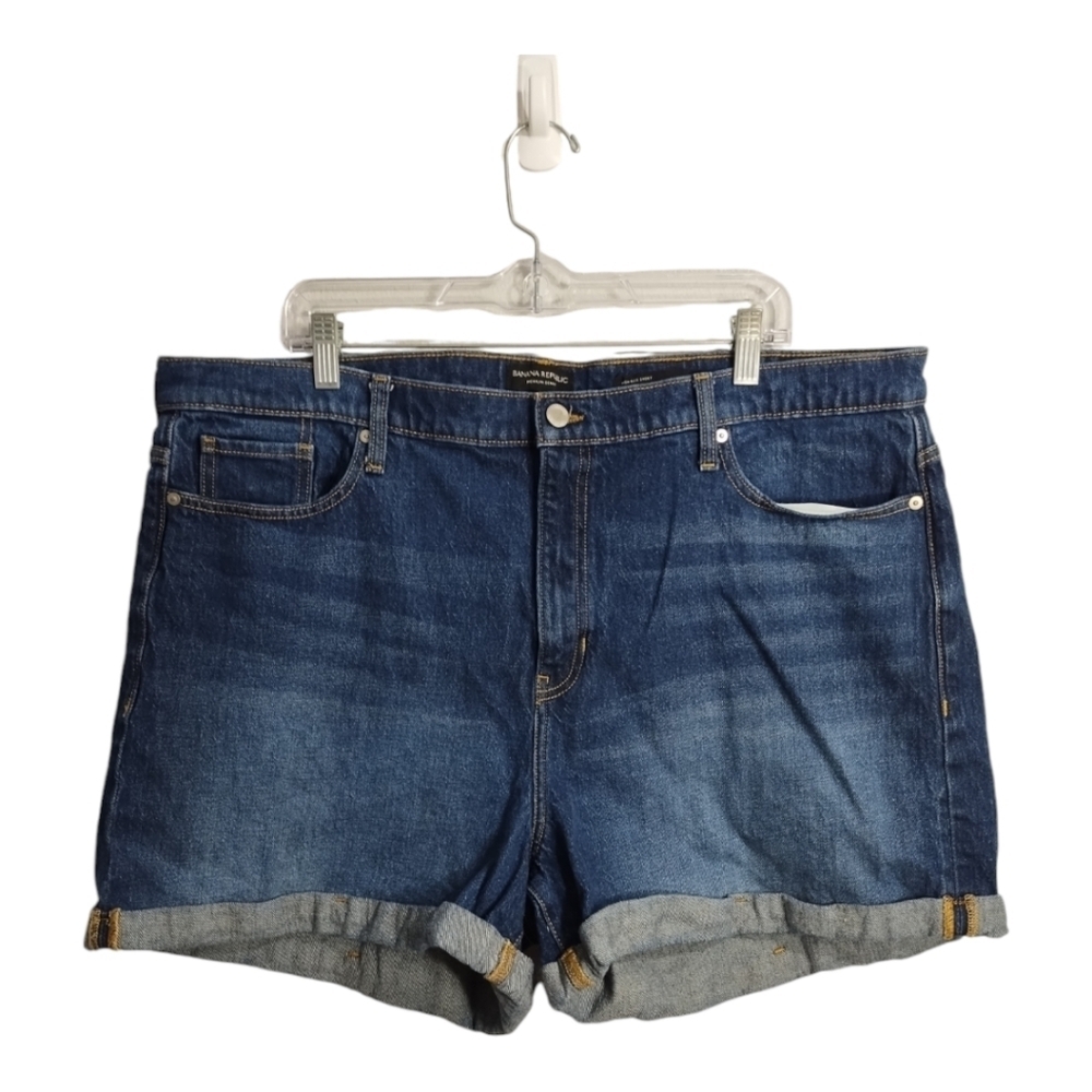 Banana‎ Republic High Rise 4" Inseam Rolled Hem Beach Vacation Casual Shorts 35